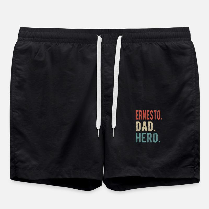 Ernesto Dad Hero - Swim Trunks - black