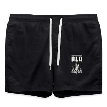 Joueur d’échecs Échiquier Stratège Dire Échecs - Short de bain - noir - Devant - AI Model Male 185 light (185cm)