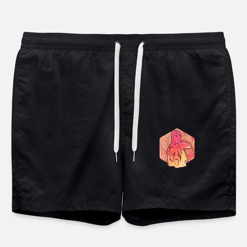 Wing Chun - Short de bain - noir