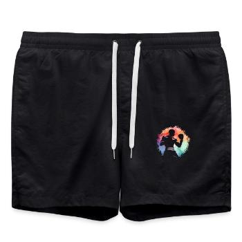 Boxe - Short de bain - noir - Devant - AI Model Male 185 light (185cm)