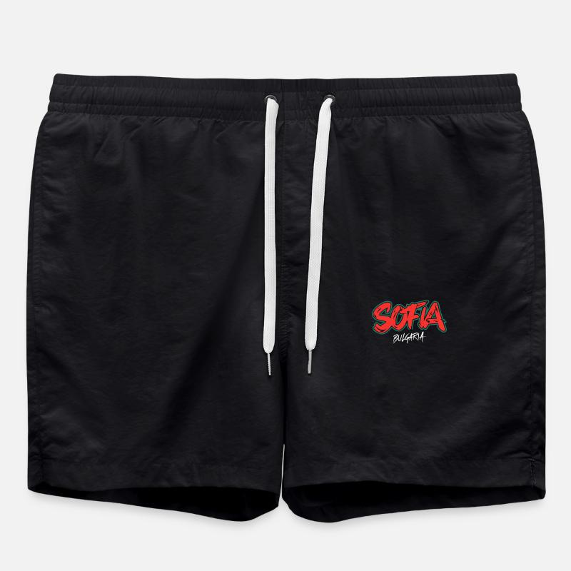 Sofia Bulgaria Souvenir - Swim Trunks - black