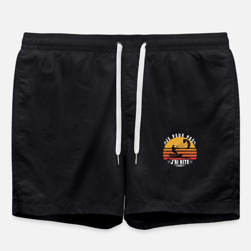 I Can't I Kite Gift Humor - Badeshorts - Schwarz