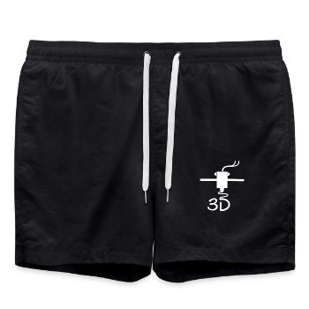 Impression 3D Life – Maker’s Pride - Short de bain - noir - Devant - AI Model Male 185 light (185cm)
