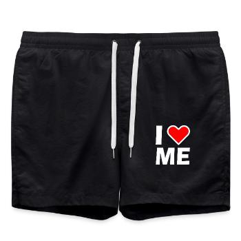 I love me - Short de bain - noir - Devant - AI Model Male 185 light (185cm)