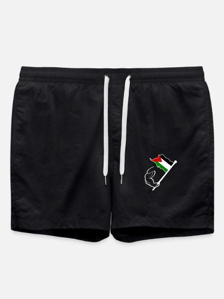 Free palestine - Badeshorts - Schwarz