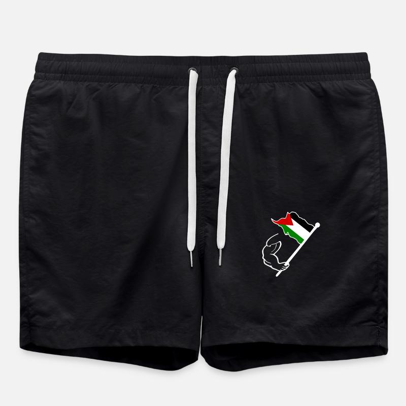 Free palestine - Swim Trunks - black