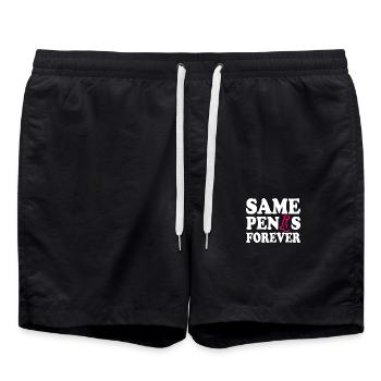 Same penis forever - Short de bain - noir - Devant - AI Model Male 185 light (185cm)