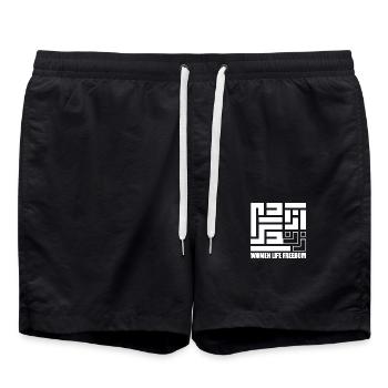 Women life freedom - Short de bain - noir - Devant - AI Model Male 185 light (185cm)