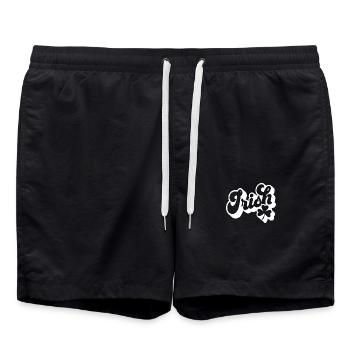 St. Patrick’s Day Gift Shamrock Men, Women, Kids - Swim Trunks - black - Front - AI Model Male 185 light (185cm)