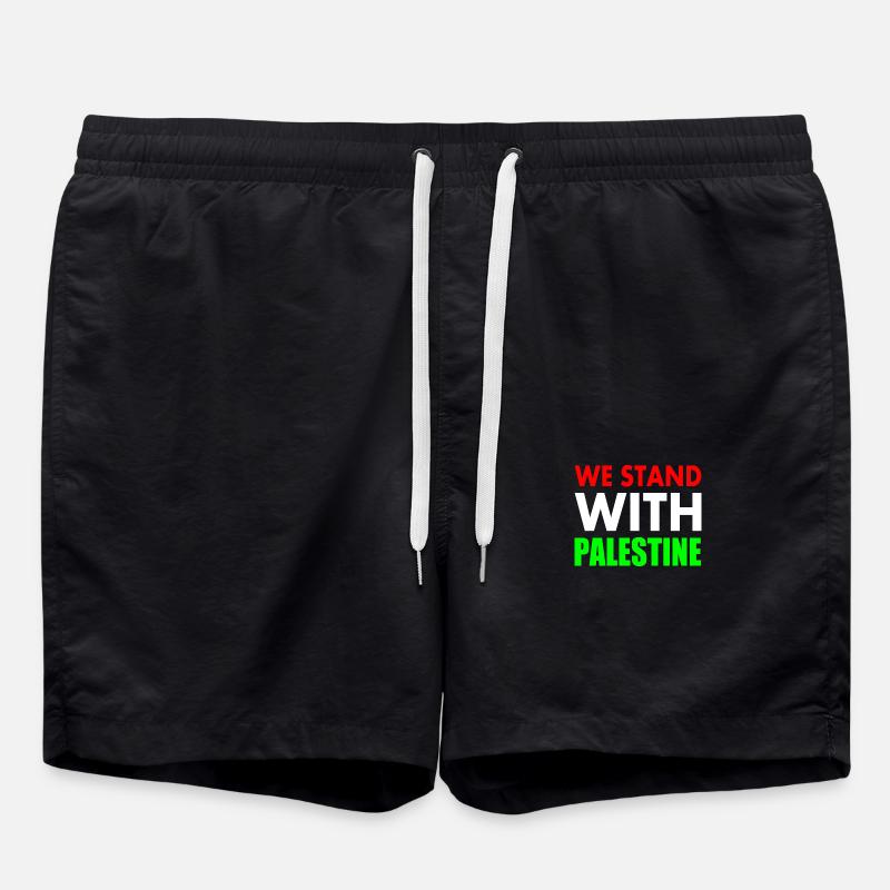 We stand with palestine - Short de bain - noir