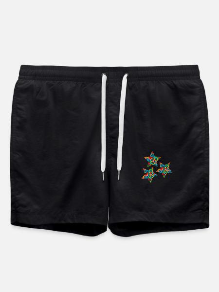 STERN. STERNE. STERN. STERNE. FEST. JAHRESTAG - Badeshorts - Schwarz