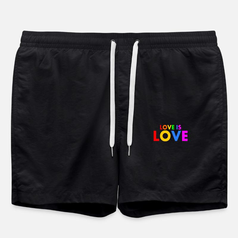 Love is love - Short de bain - noir