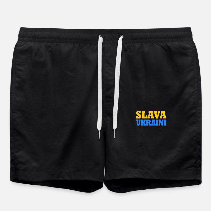 Slava ukraini - Swim Trunks - black