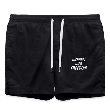 Women life freedom - Short de bain - noir - Devant - AI Model Male 185 light (185cm)