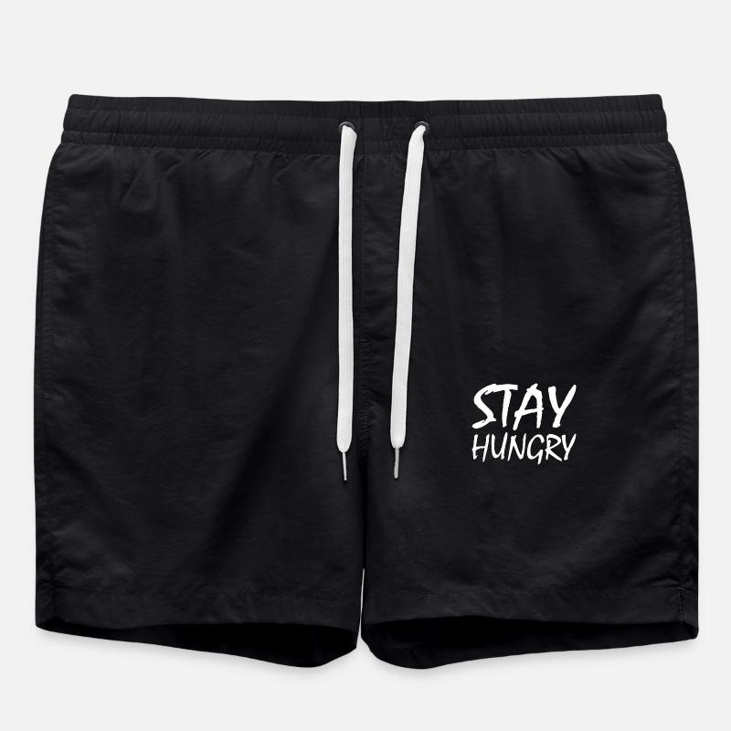 Stay hungry - Short de bain - noir