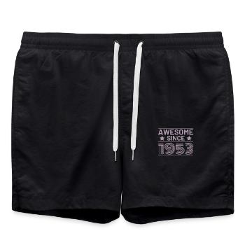 Génial depuis 1953 Rétro - Short de bain - noir - Devant - AI Model Male 185 light (185cm)