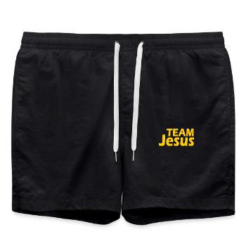Team jesus - Short de bain - noir - Devant - AI Model Male 185 light (185cm)