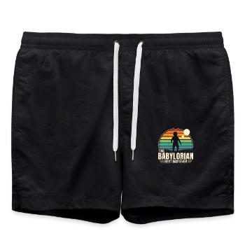 The BABYLORIAN - Bébé Vintage - Short de bain - noir - Devant - AI Model Male 185 light (185cm)