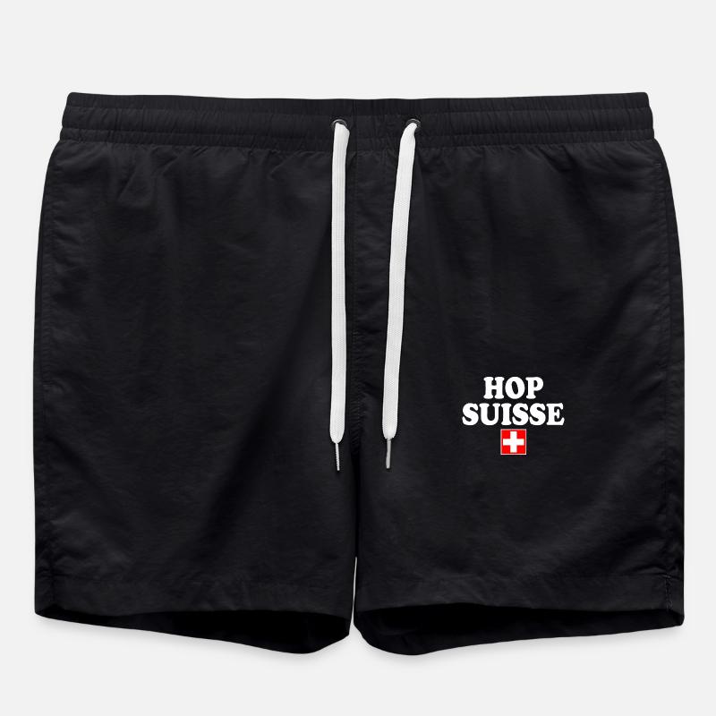 Hop suisse - Short de bain - noir