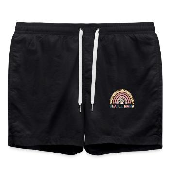 Maman Beagle - Short de bain - noir - Devant - AI Model Male 185 light (185cm)