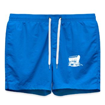 Carriage Horses Carriage Old covered wagon - Swim Trunks - cobalt blue - Front