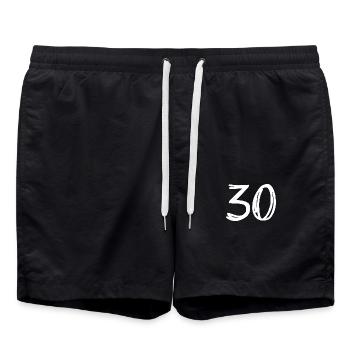 30 ANS. 30e ANNIVERSAIRE. ANNIVERSAIRE 30 ANS. 30 - Short de bain - noir - Devant - AI Model Male 185 light (185cm)