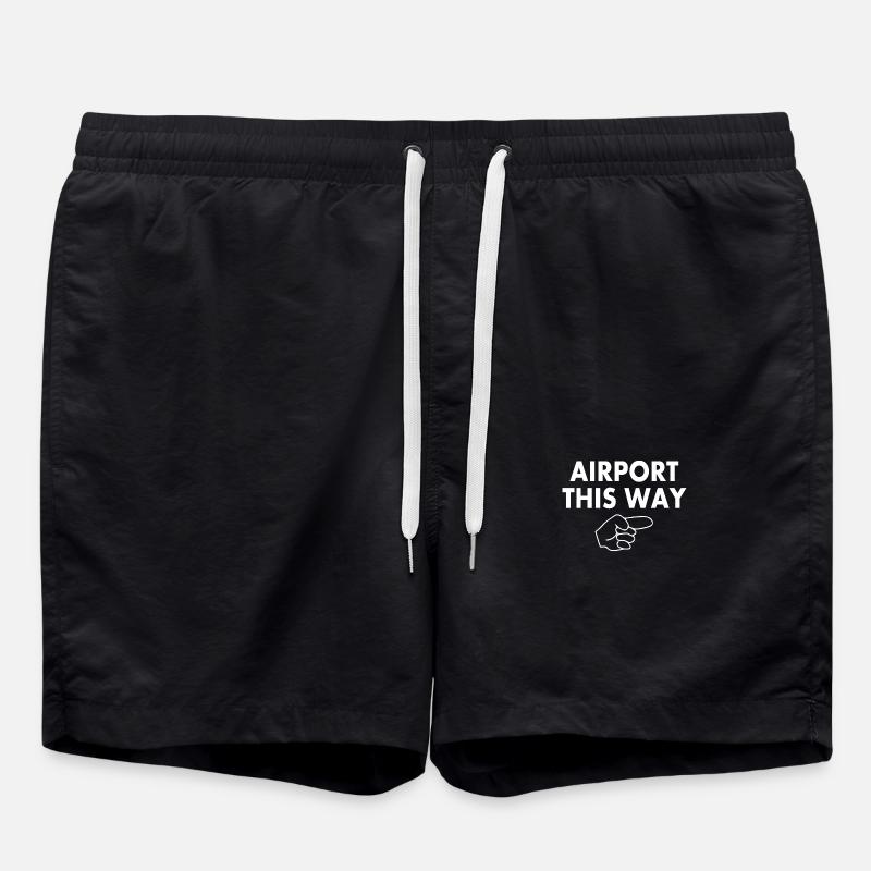Airport this way - Short de bain - noir