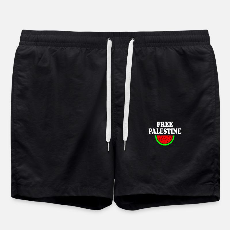 Free palestine - Badeshorts - Schwarz