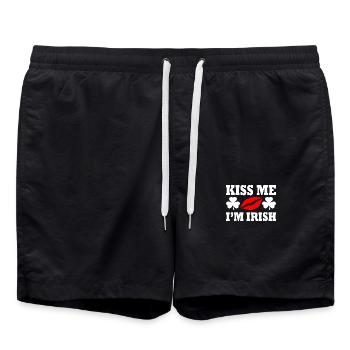 Kiss me im irish - Short de bain - noir - Devant - AI Model Male 185 light (185cm)