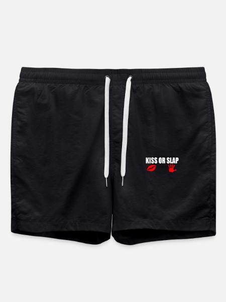 Kiss or slap - Swim Trunks - black