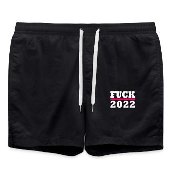 Fuck 2022 - Short de bain - noir - Devant - AI Model Male 185 light (185cm)
