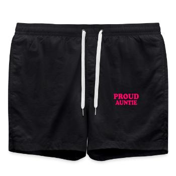 Proud auntie - Short de bain - noir - Devant - AI Model Male 185 light (185cm)