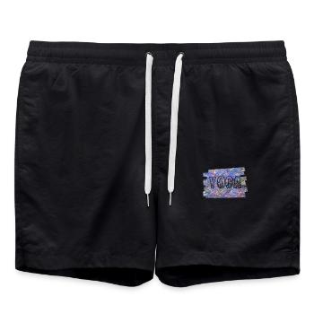 yoga rs e 45 - Badeshorts - Schwarz - Vorne - AI Model Male 185 light (185cm)
