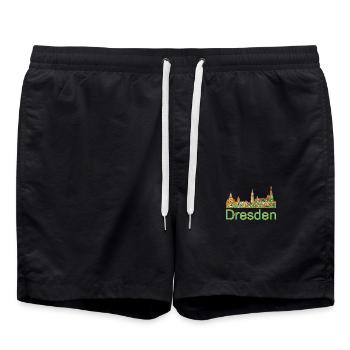 Dresde E 20 - Short de bain - noir - Devant - AI Model Male 185 light (185cm)