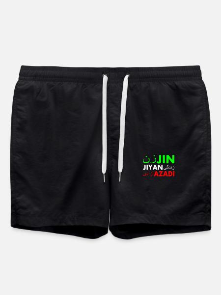 Jin jiyan azadi زن زندگی آزادی - Swim Trunks - black