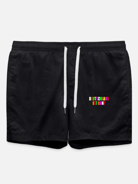 Deutschland ist bunt - Badeshorts - Schwarz