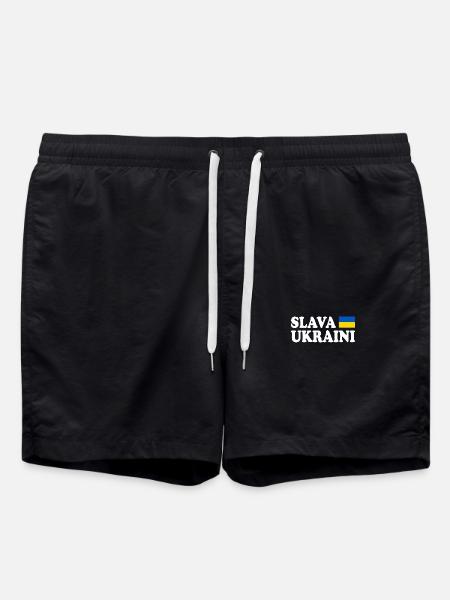 Slava ukraini - Swim Trunks - black