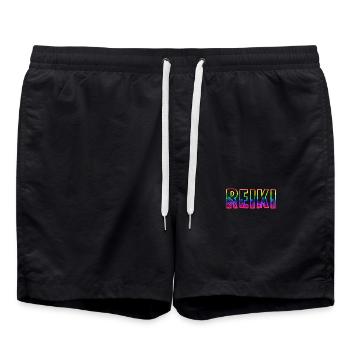 Reiki RS Rainbow - Swim Trunks - black - Front - AI Model Male 185 light (185cm)