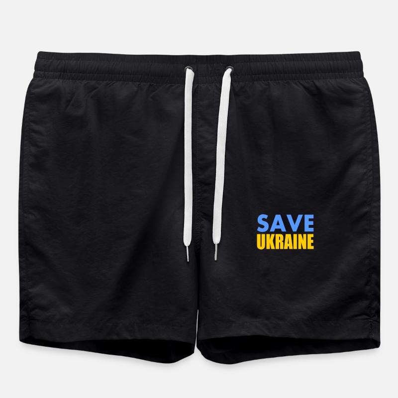 Save ukraine - Short de bain - noir