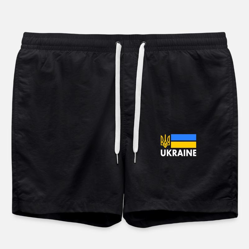 Ukraine - Swim Trunks - black