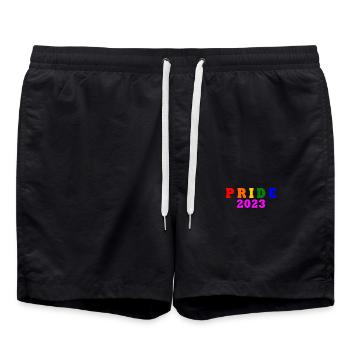 Pride 2023 - Short de bain - noir - Devant - AI Model Male 185 light (185cm)