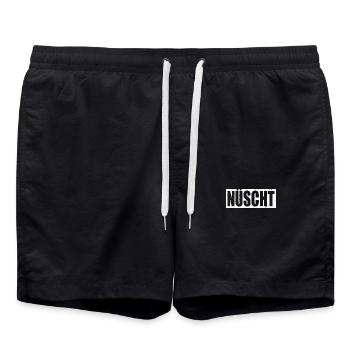 Nüscht Nichts Absolut Nüscht - Badeshorts - Schwarz - Vorne - AI Model Male 185 light (185cm)
