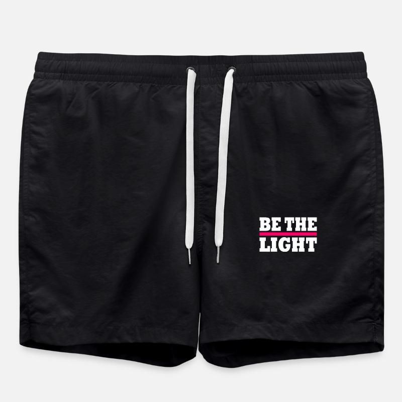 Be the light - Badeshorts - Schwarz