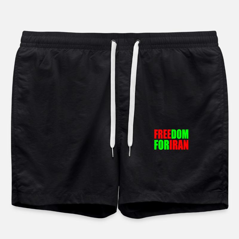 Freedom for iran - Badeshorts - Schwarz