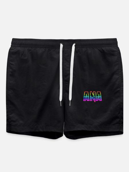 ana rs regenbogen - Badeshorts - Schwarz