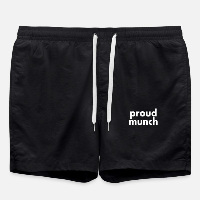 Proud munch - Swim Trunks - black