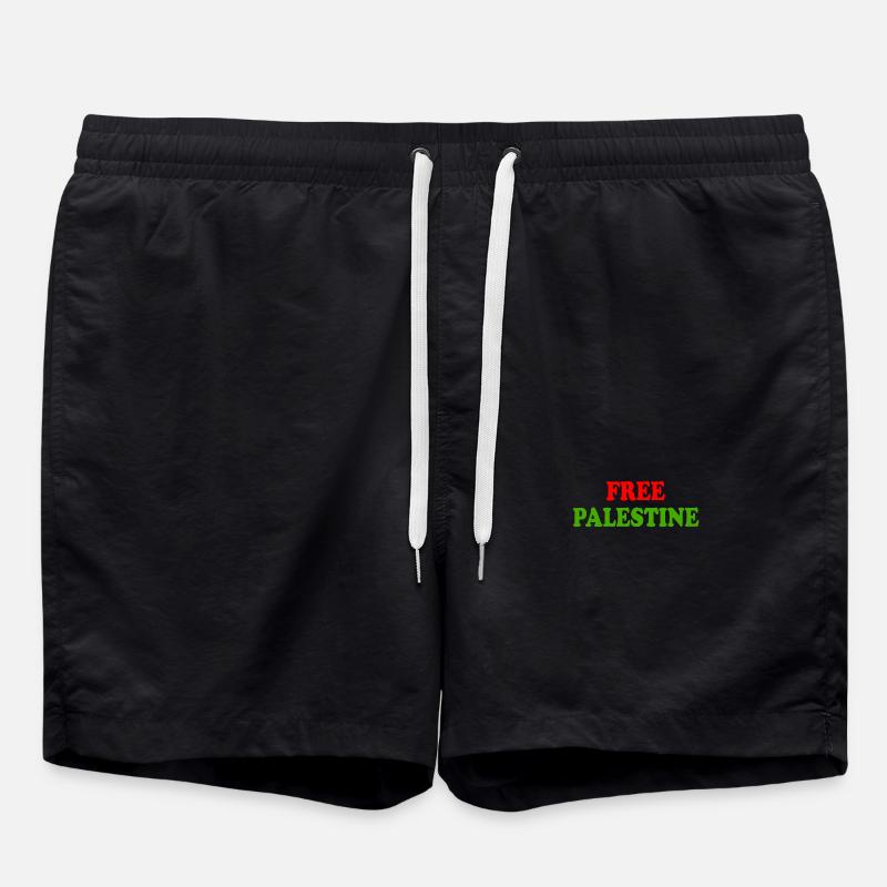 Free palestine - Short de bain - noir