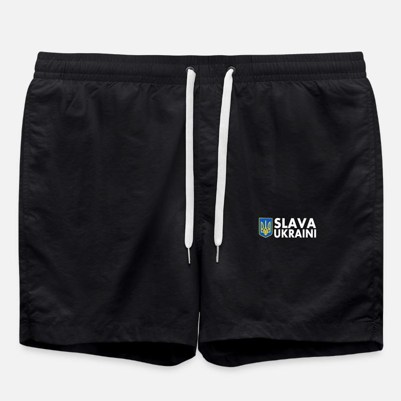 Slava ukraini - Short de bain - noir