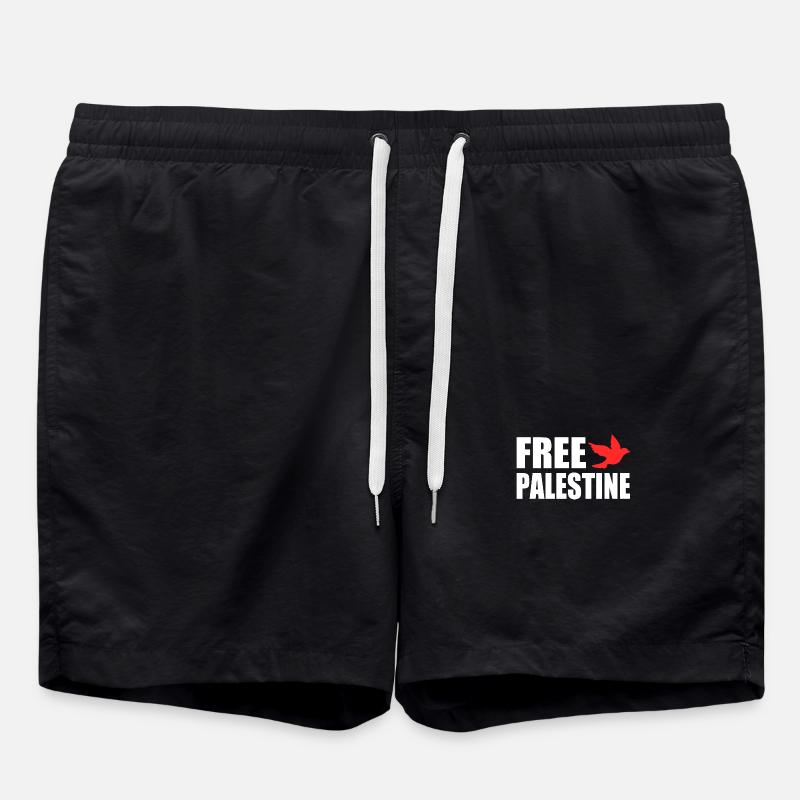 Free palestine - Swim Trunks - black