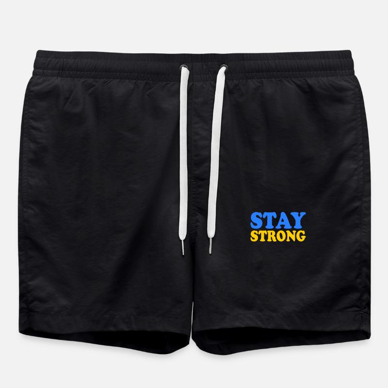 Stay strong - Swim Trunks - black